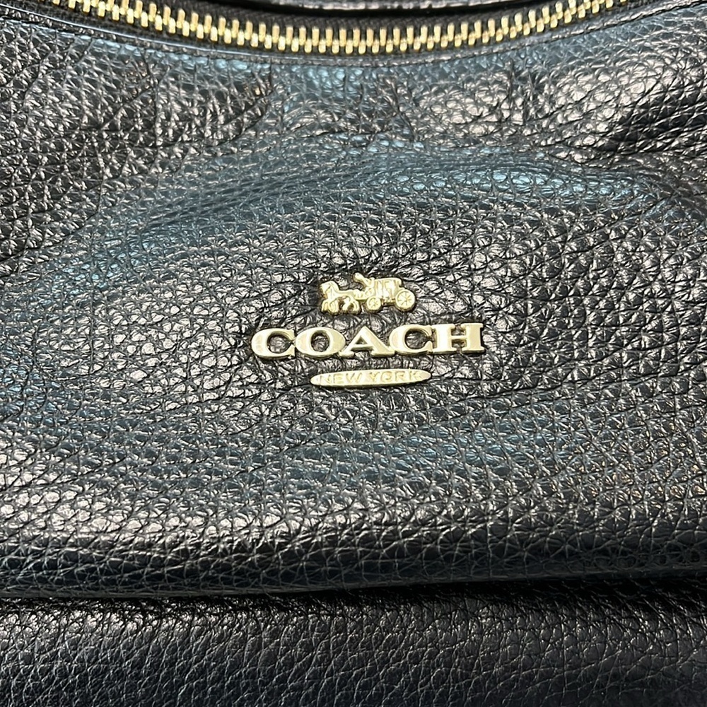 Coach Black Pebbled Leather Medium Charlie Backpack F30550 - Picture 2 of 10